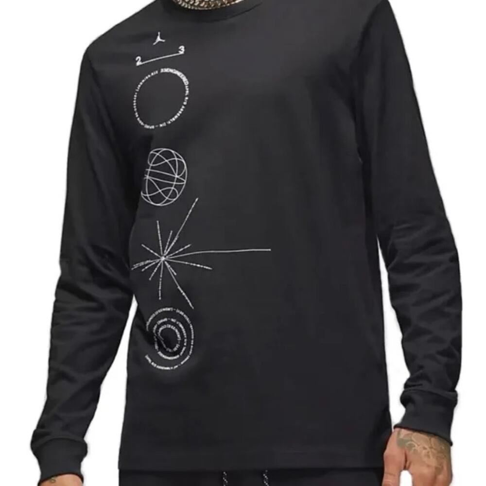 Air Jordan 23 Engineered Long Sleeve Tee Men’s Size‎ Medium Black